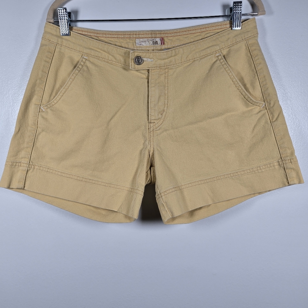 Levi's 545 Y2K Yellow Cotton Stretch Denim Jean Shorts Womens Size 10